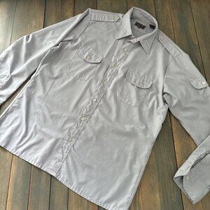 Vintage Matt Andrews Gray Nylon Shoulder Strap Two + Sleeve Pockets Men’s M (D9)